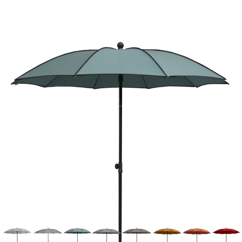 Ombrellone da giardino moderno Ø200cm per esterno terrazzo Border Promozione