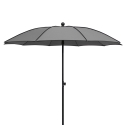 Parasol de jardin moderne Ø200 cm pour terrasse extérieure Border 