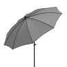 Parasol de jardin moderne Ø200 cm pour terrasse extérieure Border 