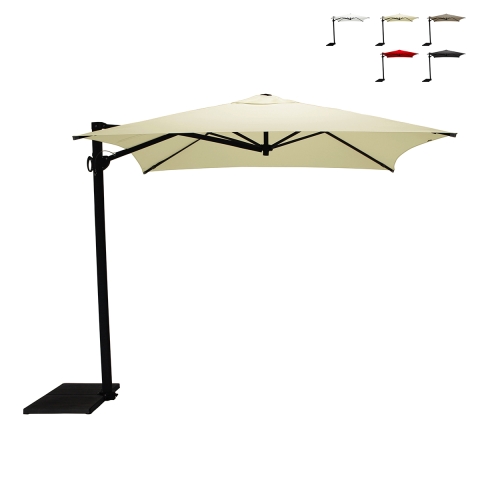 Ombrellone laterale quadrato 250x250 da giardino protezione UV50+ Trend Promozione