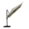 Parasol déporté rétractable en aluminium 3x3 pour jardin Antibes Choix