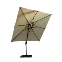Parasol déporté rétractable en aluminium 3x3 pour jardin Antibes Réductions