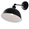 Applique da parete in metallo nero stile vintage Charleston AP Vendita