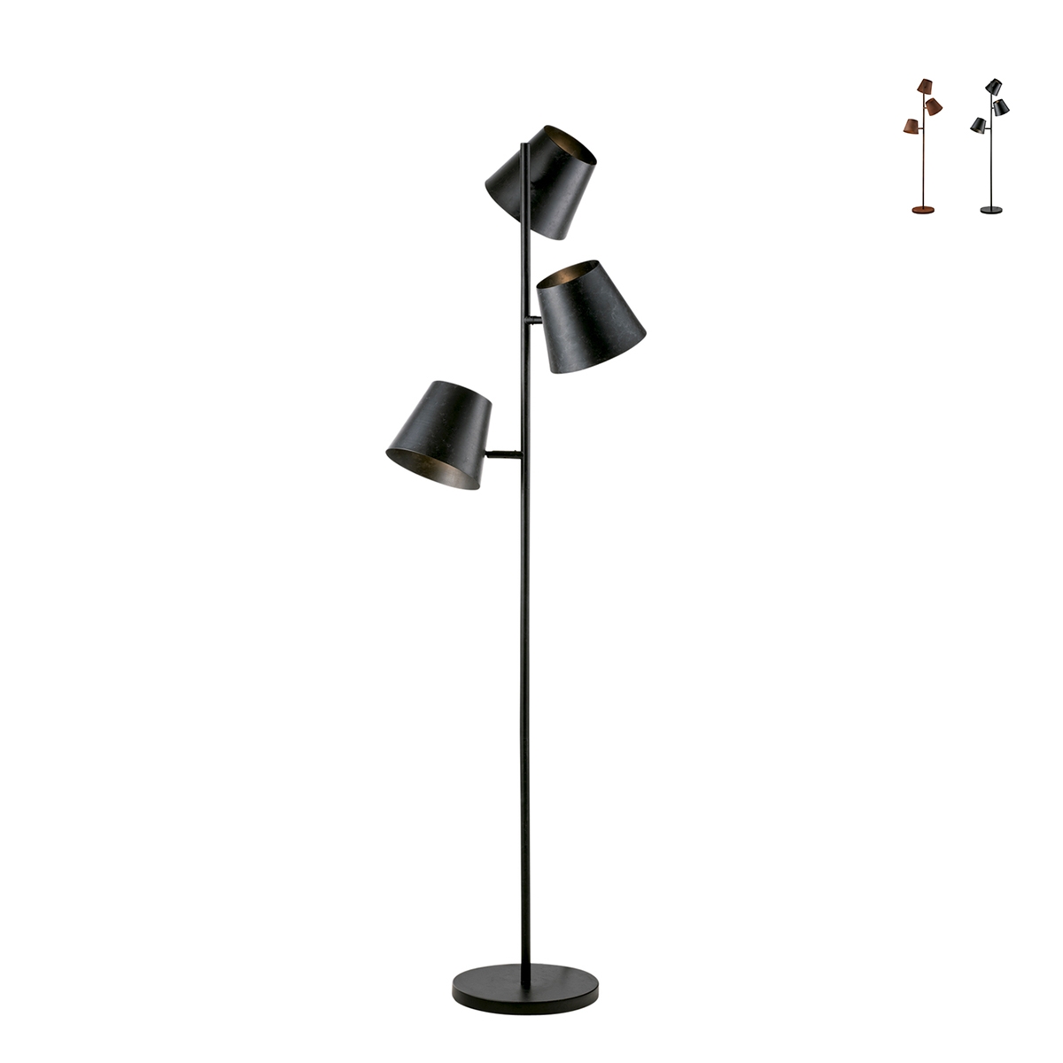 Colt LP3 piantana in metallo a tre luci orientabile stile industriale Promozione Colt LP3 piantana in metallo a tre luci orientabile stile industriale Promozione