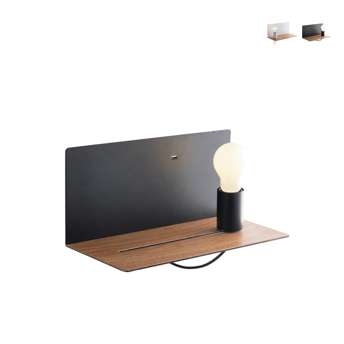 Minimalistische Metall-Wandleuchte mit USB-Anschluss und dimmbarer Beleuchtung Flash Aktion Minimalistische Metall-Wandleuchte mit USB-Anschluss und dimmbarer Beleuchtung Flash Aktion