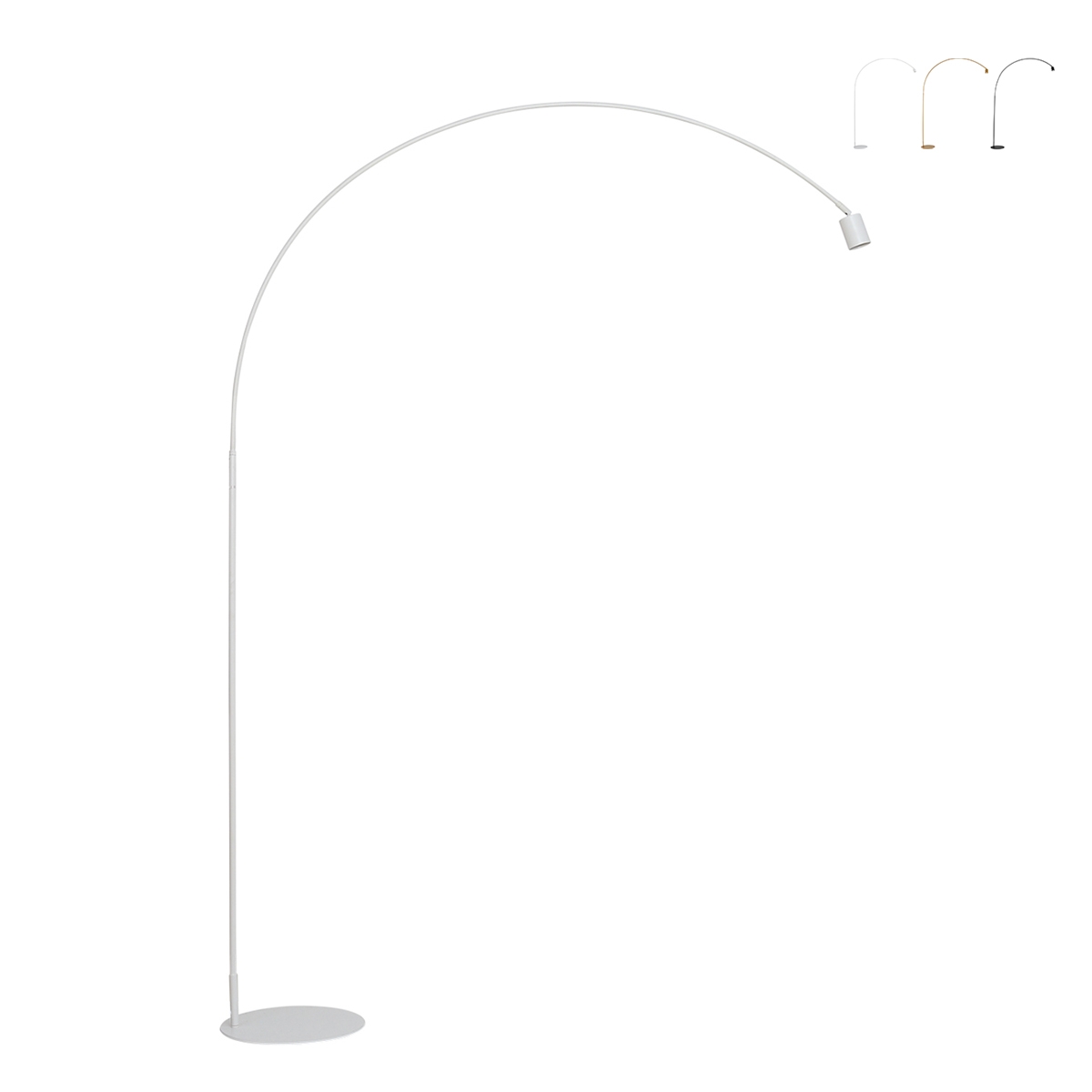 Piantana ad arco in metallo stile minimal punto luce orientabile Maison Promozione Piantana ad arco in metallo stile minimal punto luce orientabile Maison Promozione