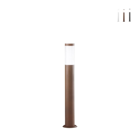 Paletto da esterno lampione da giardino in acciaio h70cm IP44 Tokyo Promozione