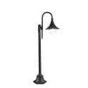 Paletto lampione da giardino esterno in alluminio nero h130 cm Pavia Vendita