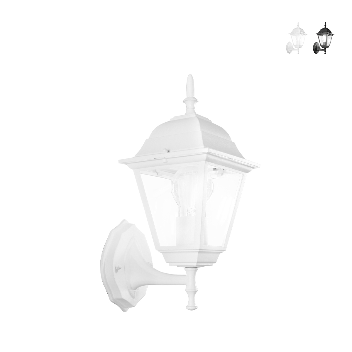 Applique da esterno lanterna stile classico alluminio vetro Roma Uplight Promozione Applique da esterno lanterna stile classico alluminio vetro Roma Uplight Promozione