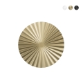 Applique LED rotonda in metallo plissettato stile vintage Anadara Promozione