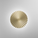 Applique LED rotonda in metallo plissettato stile vintage Anadara Offerta