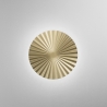 Applique LED rotonda in metallo plissettato stile vintage Anadara Offerta