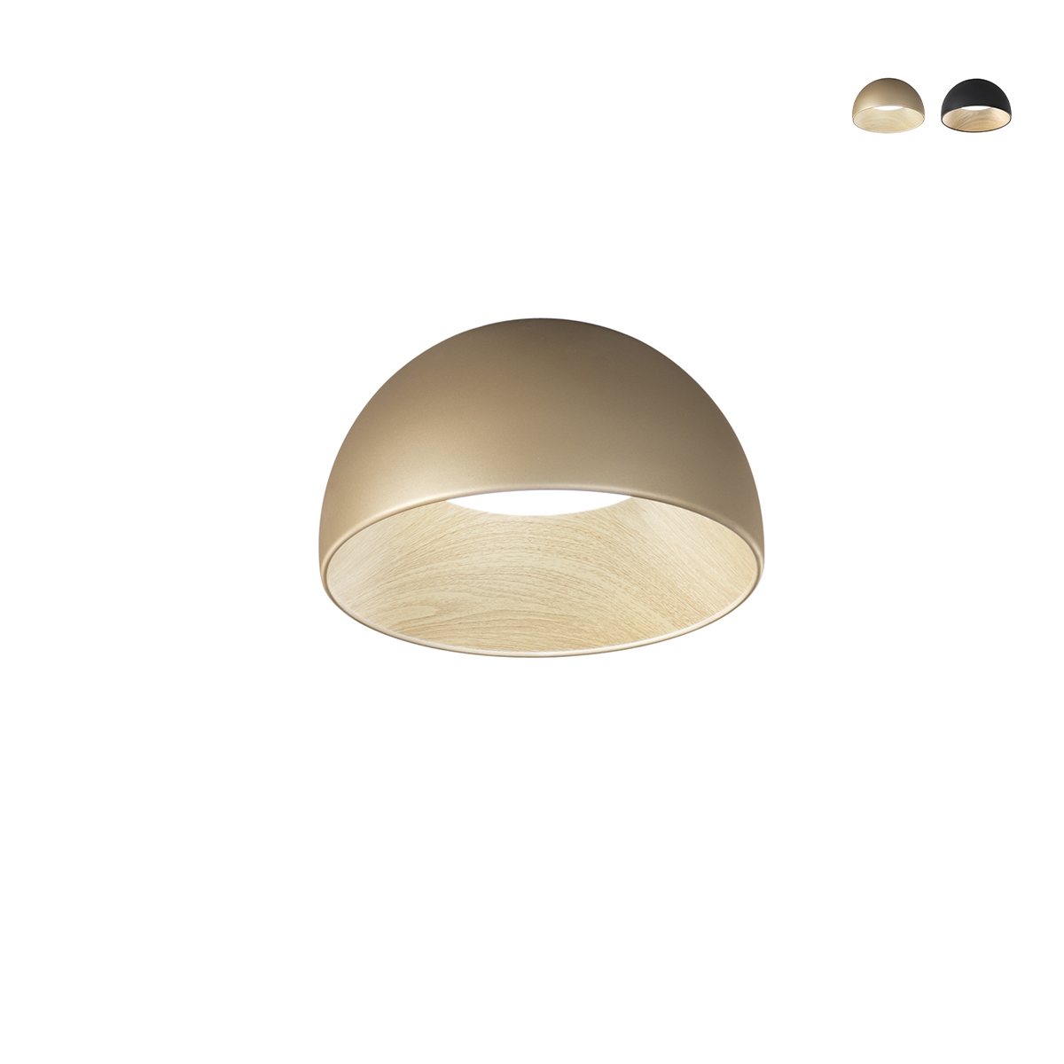 Plafonnier LED rond en métal 35 cm avec lumière réglable Coco Promotion Plafonnier LED rond en métal 35 cm avec lumière réglable Coco Promotion