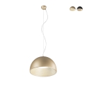 Lampadario sospeso rotondo in metallo con luce LED regolabile Coco Promozione