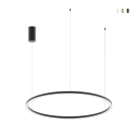 Lampadario a sospensione rotondo LED in alluminio 120 cm Hoop Promozione