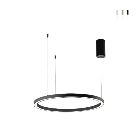 Lampadario a sospensione LED design rotondo minimal 80cm Hoop Promozione