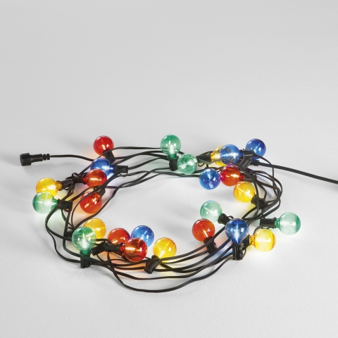 Stringa elettrificata con luci LED pannello solare per esterno PicNic Promozione