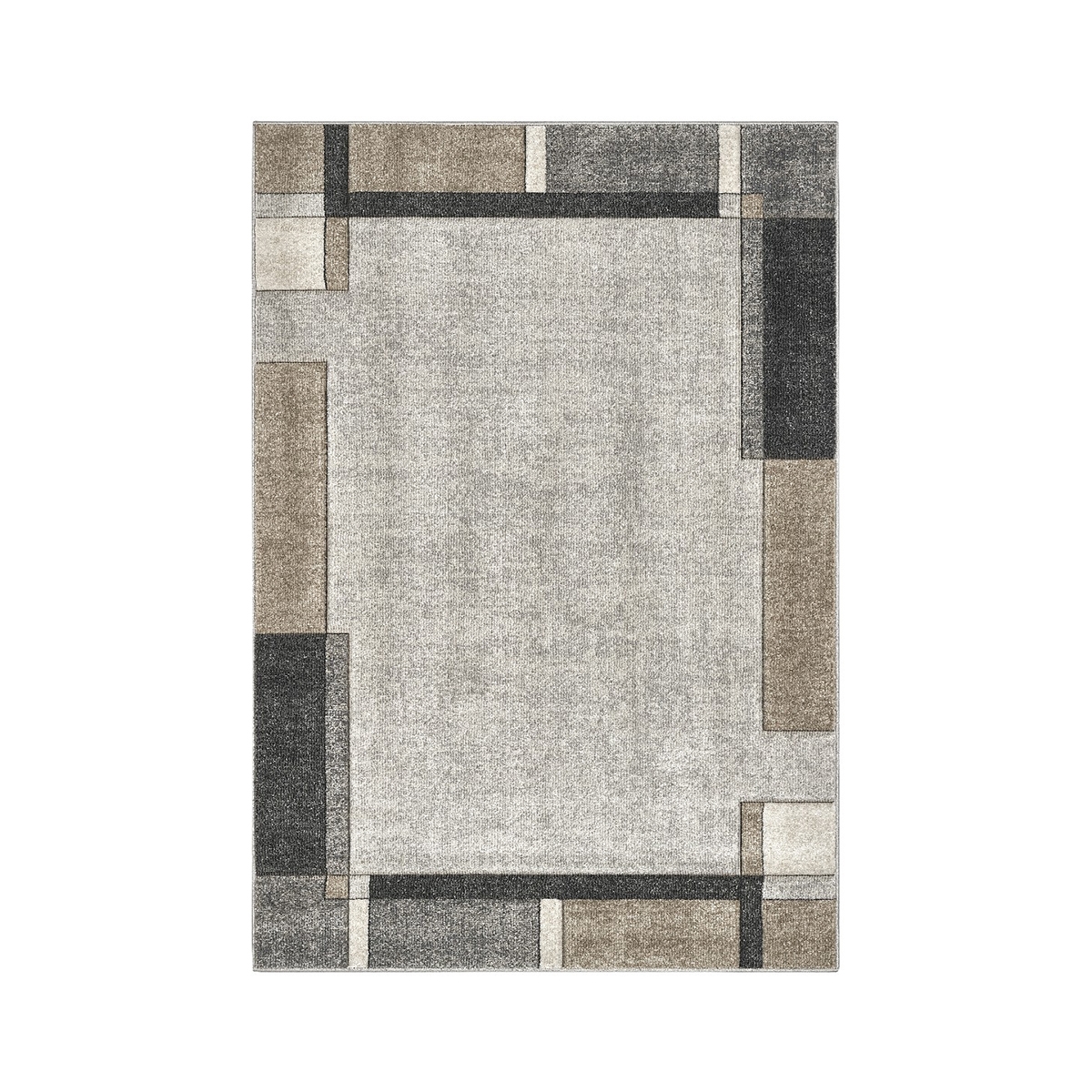 Tappeto geometrico moderno grigio e beige Funny Promozione Tappeto geometrico moderno grigio e beige Funny Promozione