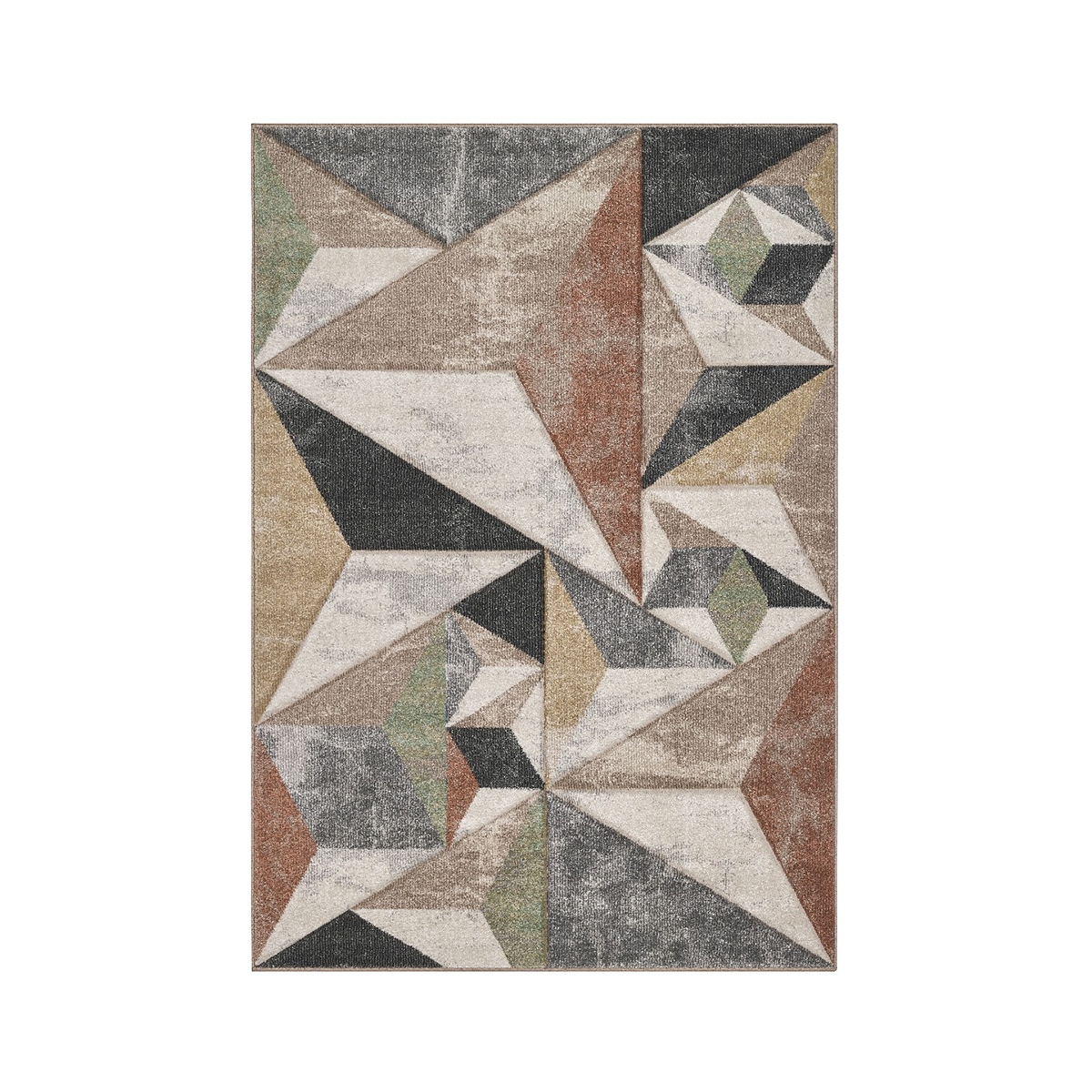 Tapis moderne gris et beige pour salon Funny Promotion Tapis moderne gris et beige pour salon Funny Promotion