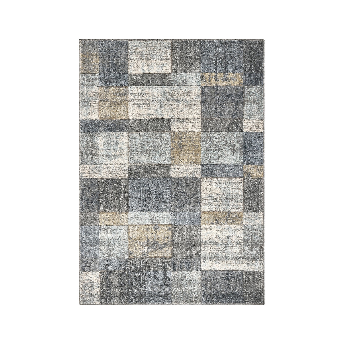 Tapis design pour salon gris et bleu Funny Promotion Tapis design pour salon gris et bleu Funny Promotion
