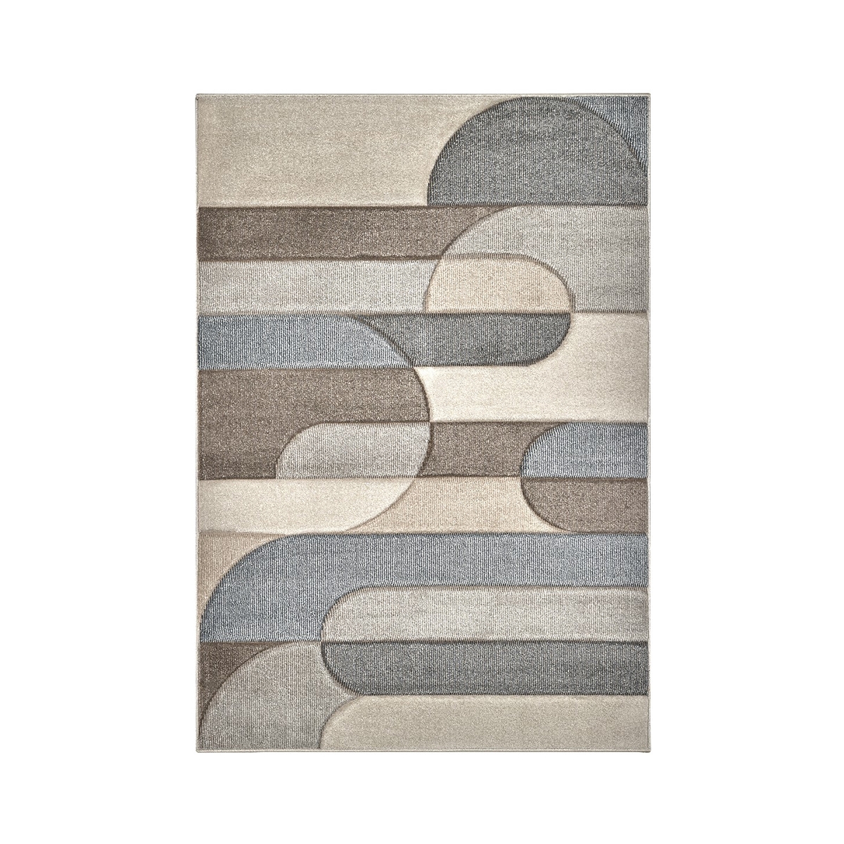 Tappeto moderno di design grigio e beige Funny Promozione Tappeto moderno di design grigio e beige Funny Promozione