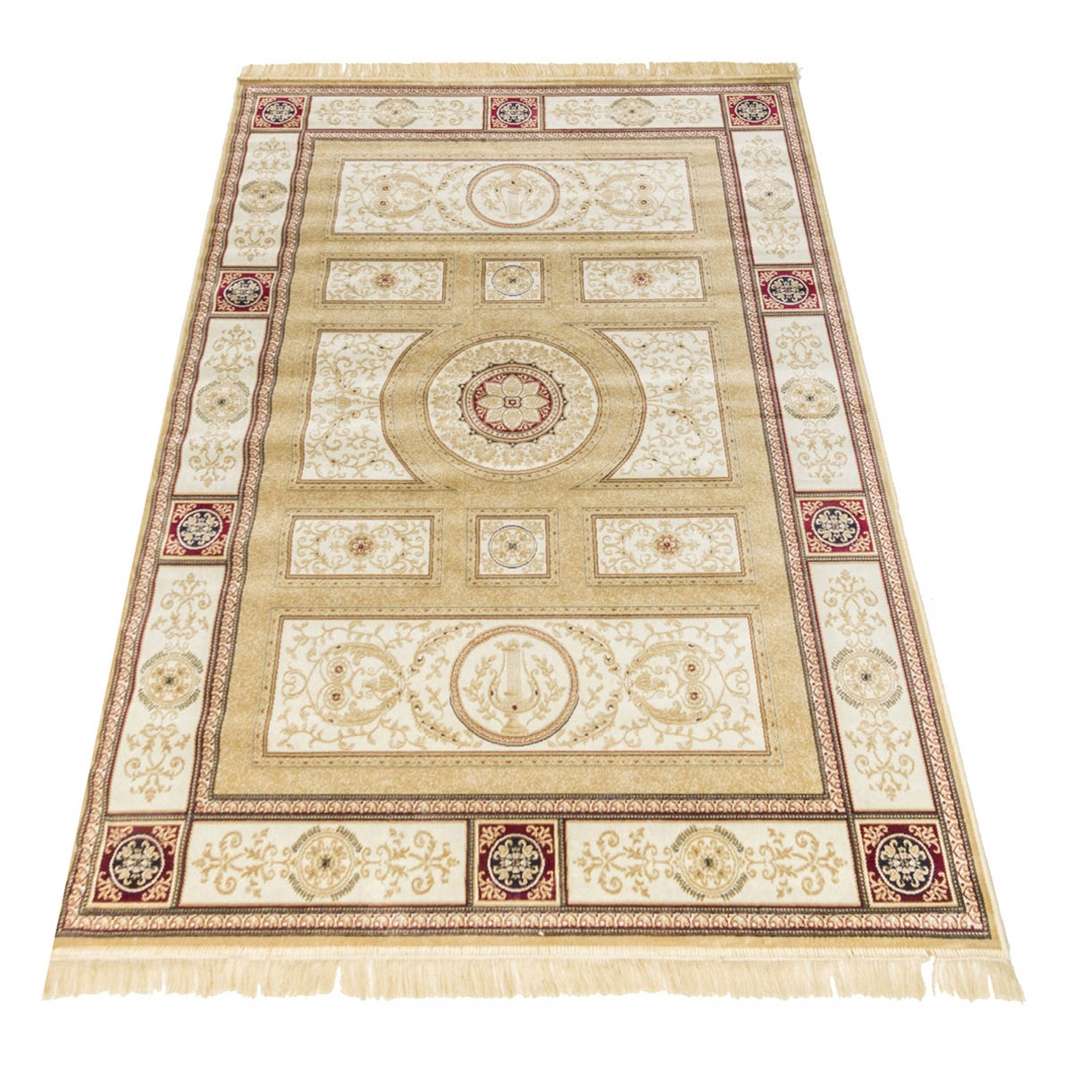 Tapis persan couleur or pour salon Rubine Promotion Tapis persan couleur or pour salon Rubine Promotion