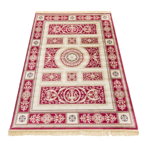 Tappeto per il soggiorno tipo persiano rosso Rubine Promozione