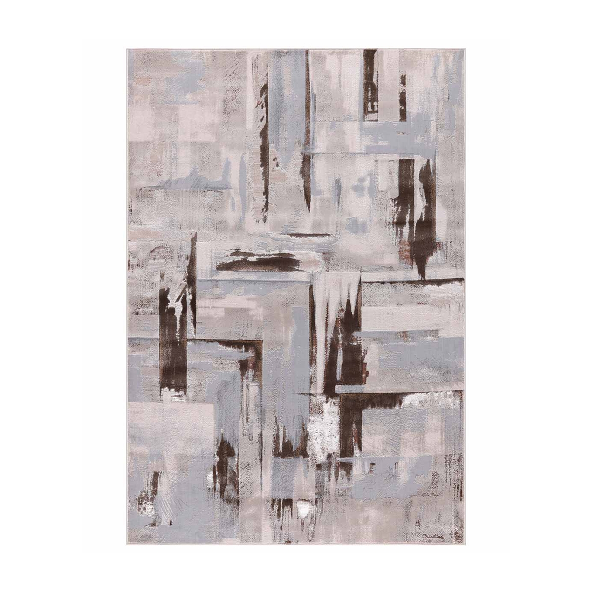 Tapis marron pour chambre et salon Nevada Promotion