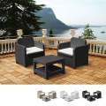 Salon de Jardin et Fauteuils extérieurs Grand Soleil Giglio Bar Poly-Rotin 2 Places Promotion