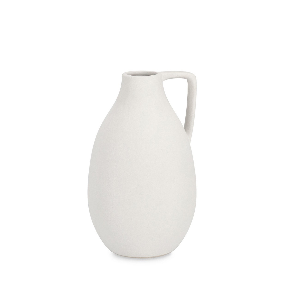 Moderner Blumentopf aus sandgestrahltem weißem Porzellan Ø14x24cm Freyr Aktion Moderner Blumentopf aus sandgestrahltem weißem Porzellan Ø14x24cm Freyr Aktion