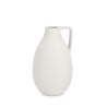 Vaso moderno per piante in porcellana bianco sabbiato Ø14x24cm Freyr Promozione