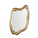 Miroir mural design asymétrique avec cadre doré Felipe Promotion