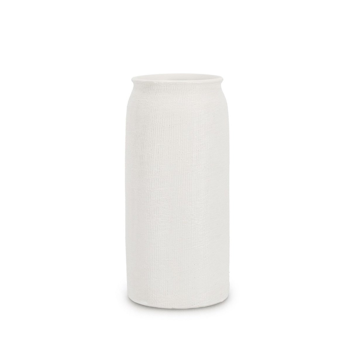 Vase cylindre design minimaliste céramique blanc 15x32,3 Papyrus Promotion Vase cylindre design minimaliste céramique blanc 15x32,3 Papyrus Promotion