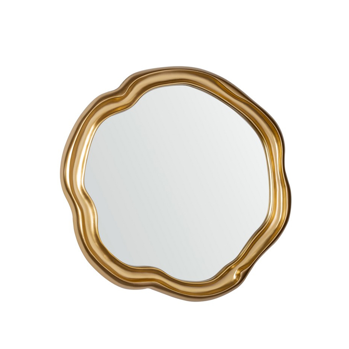 Specchio da parete decorativo rotondo 75x75cm cornice dorata Felipe Promozione Specchio da parete decorativo rotondo 75x75cm cornice dorata Felipe Promozione