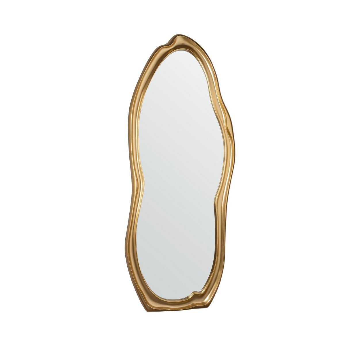 Specchio ovale design asimmetrico con cornice dorata 68x173cm Felipe Promozione Specchio ovale design asimmetrico con cornice dorata 68x173cm Felipe Promozione