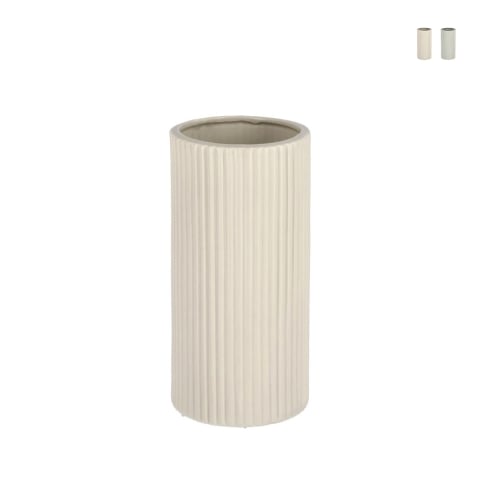 Petit pot de fleurs d'intérieur cylindrique en porcelaine Vivy S Promotion