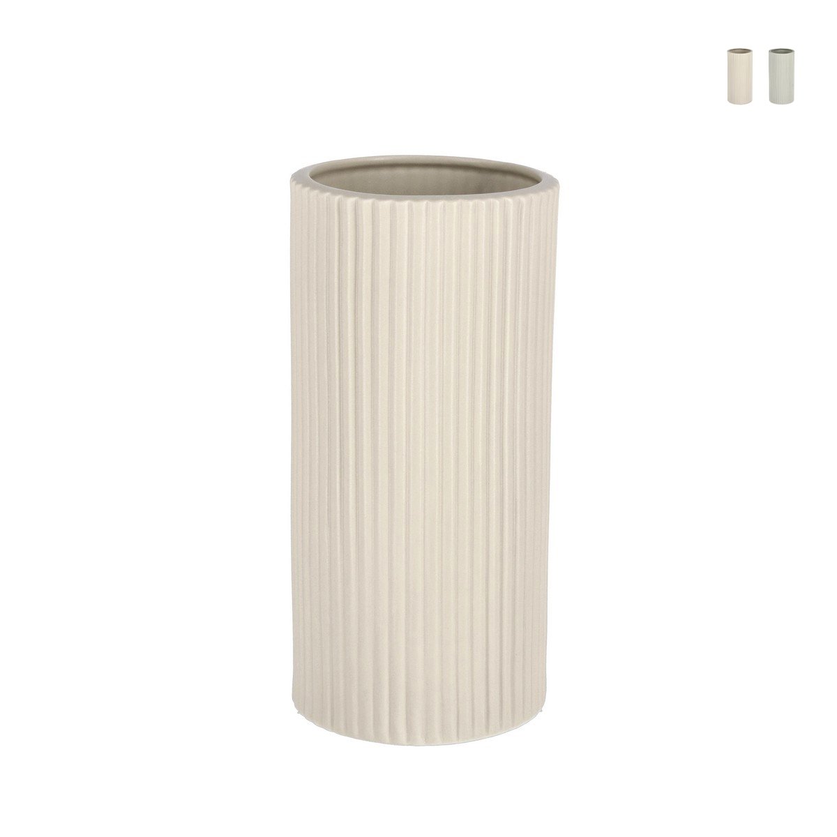 Pot de fleurs d'intérieur en porcelaine cylindre Ø12,5x26cm Vivy L Promotion Pot de fleurs d'intérieur en porcelaine cylindre Ø12,5x26cm Vivy L Promotion