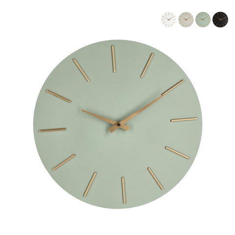 Orologio da parete lancette oro design minimale rotondo 40cm Timeline Promozione
