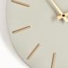 Horloge murale aiguilles dorées design minimaliste rond 40cm Timeline Modèle