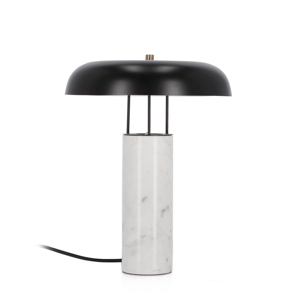 Lampada da tavolo moderna base marmo bianco e paralume metallo Kaithal Promozione Lampada da tavolo moderna base marmo bianco e paralume metallo Kaithal Promozione