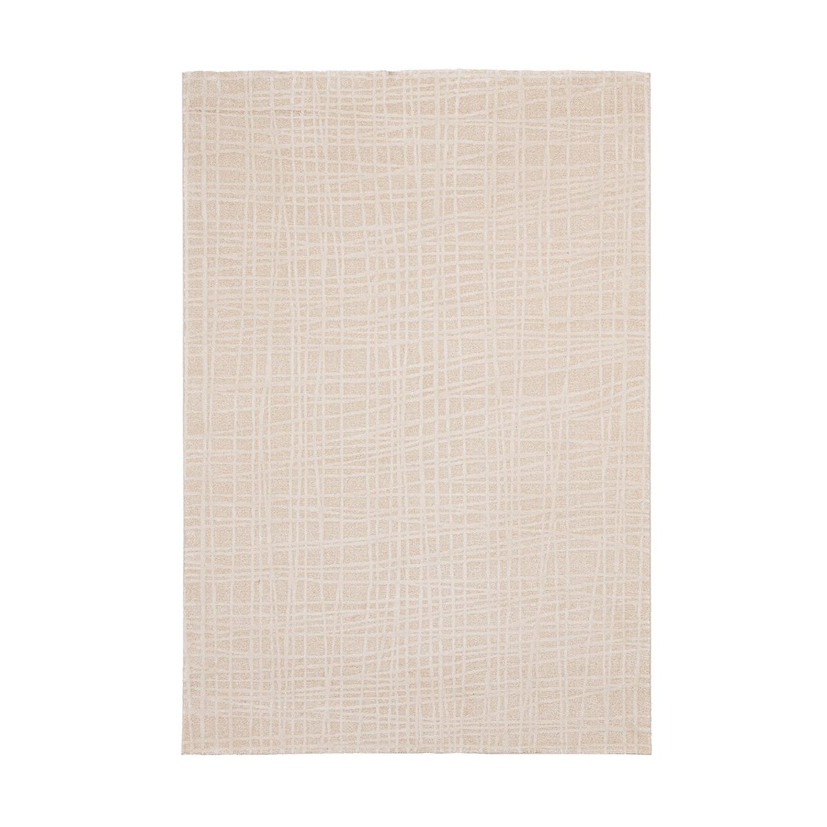 Moderner rechteckiger Wohnzimmerteppich 160x230cm Beige Creme Tania Aktion Moderner rechteckiger Wohnzimmerteppich 160x230cm Beige Creme Tania Aktion