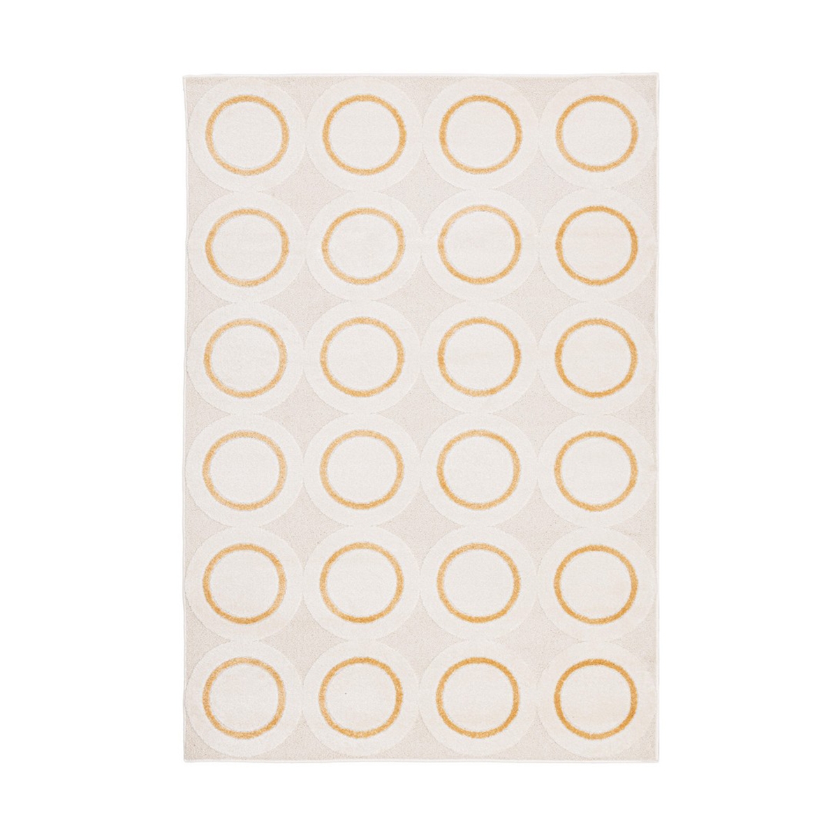 Tappeto rettangolare 160x230 per salotto con fantasia a cerchi Zina Promozione Tappeto rettangolare 160x230 per salotto con fantasia a cerchi Zina Promozione