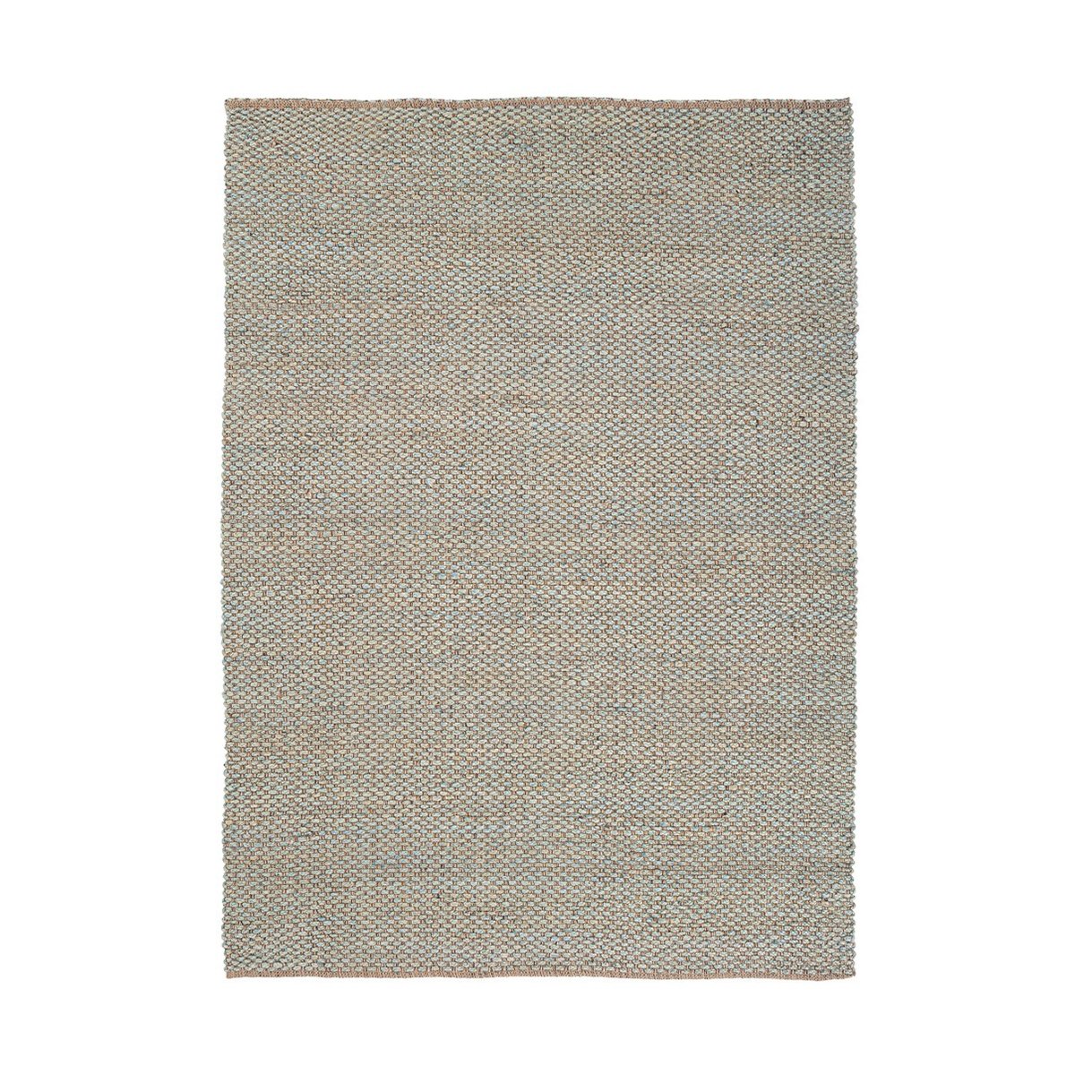 Tapis rectangulaire 200x300 pour salon en jute et coton bleu Ruanda Promotion Tapis rectangulaire 200x300 pour salon en jute et coton bleu Ruanda Promotion