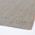 Tappeto rettangolare 200x300 da salotto in iuta e cotone azzurro Ruanda Vendita