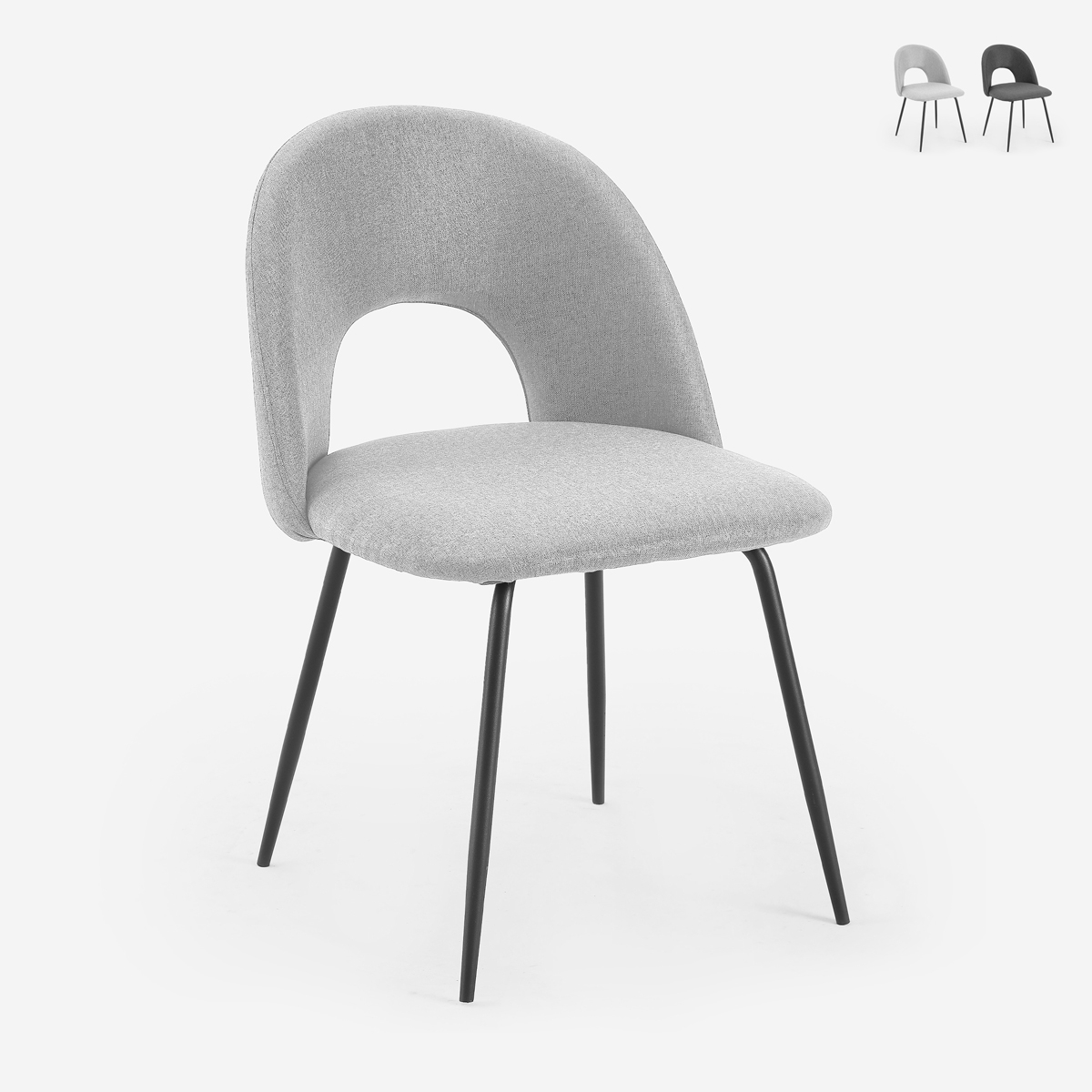 Eleganter gepolsterter Stoffstuhl für Wohnzimmer und Esszimmer Sarwa Aktion Eleganter gepolsterter Stoffstuhl für Wohnzimmer und Esszimmer Sarwa Aktion