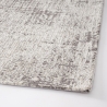 Moderner Wohnzimmerteppich 155x230cm in grauem Silber aus Polyester Chenille Suri Verkauf