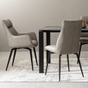 Tappeto rettangolare da salotto moderno 155x230cm grigio Bizzotto Suri Catalogo