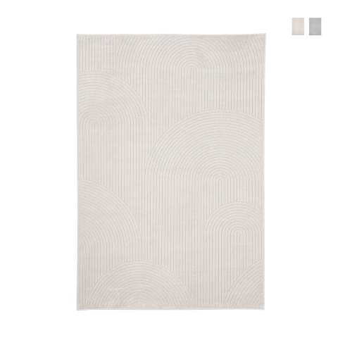 Tappeto salotto camera da letto in viscosa e ciniglia 160x230cm Klab Promozione