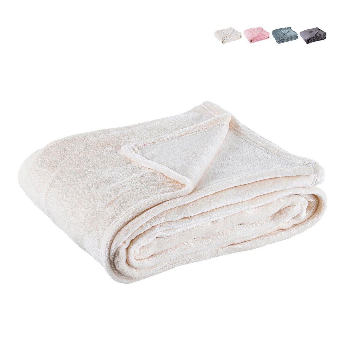 Plaid doux en polyester pour chambre et salon 130x160 Penelope Promotion Plaid doux en polyester pour chambre et salon 130x160 Penelope Promotion