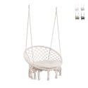 Chaise suspendue hamac de jardin en tissu 80x130cm Javier Promotion